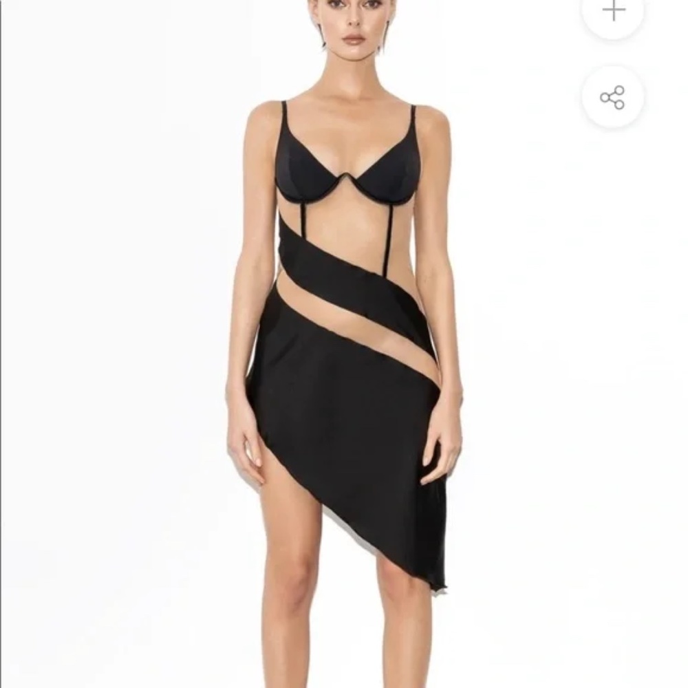 GOD SAVE THE QUEEN Scarlett Dress Mini  - BLACK / S